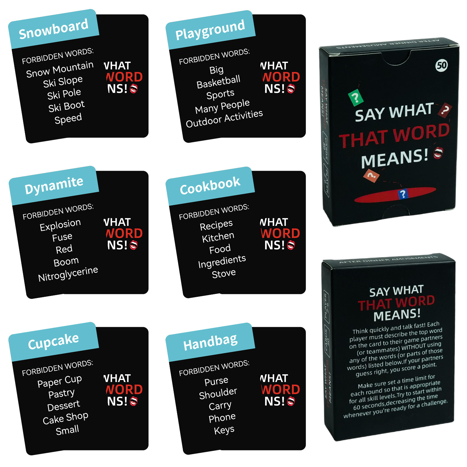 Neues grenzüberschreitendes interaktives 50-teiliges Spielbrett-Kartenset: Erschaffe dein eigenes Trinkspiel mit lustigen und kreativen Beschreibungen_voghion.com