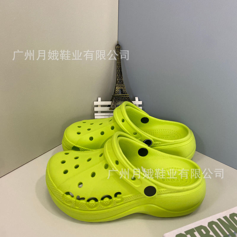 cross厚底贝雅洞洞鞋女鞋沙滩鞋户外厚底凉鞋拖鞋批发跨境洞洞鞋|undefined