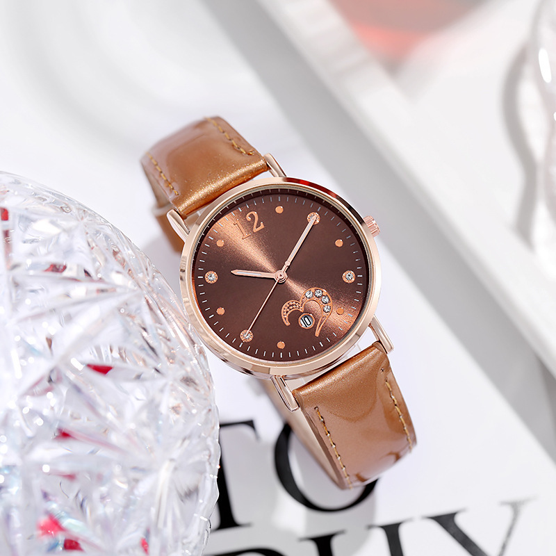Glow Fashion Night Love Coloré Anglais Femmes Diamant Incrusté Calendrier Réseau Rouge Ventes Montre_voghion.com