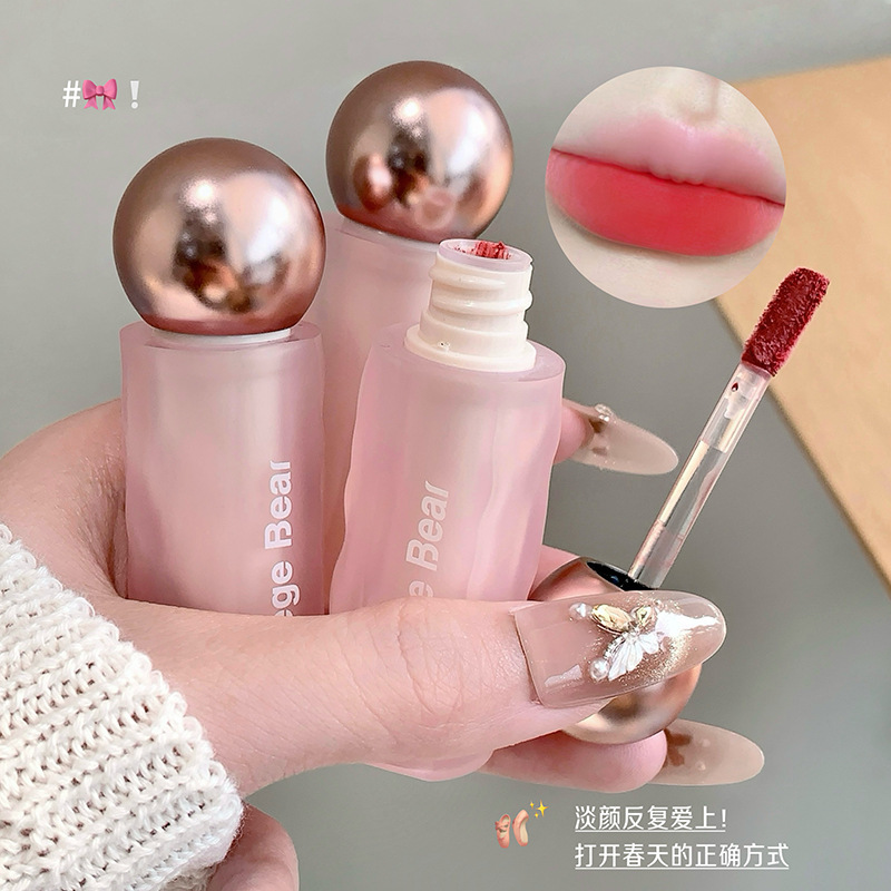 Gege bear绒雾固色唇泥 丝绒哑光纯欲雾面丝滑女学生素颜显白唇釉|undefined