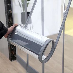 Autumn and Winter Door Curtain Magnetic Self-suction Door Curtain Anti-mosquito Rural Partition Curtain Windshield Heat Insulation Anti-dust Transparent Air-conditioning Curtain