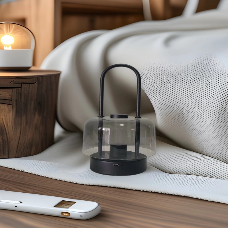 Luz nocturna táctil portátil retro transfronteriza, lámpara de mesa decorativa de carga USB, luz de bar creativa, luz nocturna de campamento al aire libre