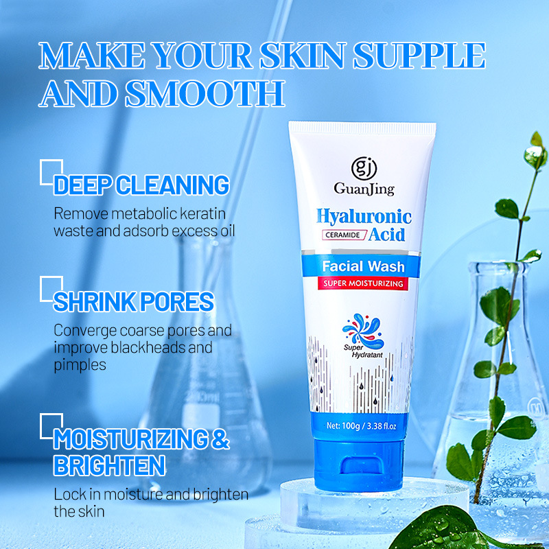 100g Hyaluronic GJ7191 Acid Moisturizing Facial Cleanser Member Exclusive Box 192Pcs_voghion.com