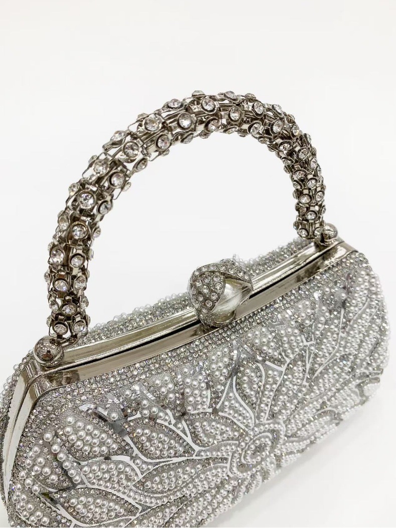 Perlen Und Strass Abendtasche Für Damen Elegante Umhängetasche_voghion.com