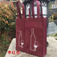 Одна бутылка, две бутылки, четыре бутылки, утолщенная нетканая сумка для упаковки красного вина, тканевая сумка для вина, готовая к продаже