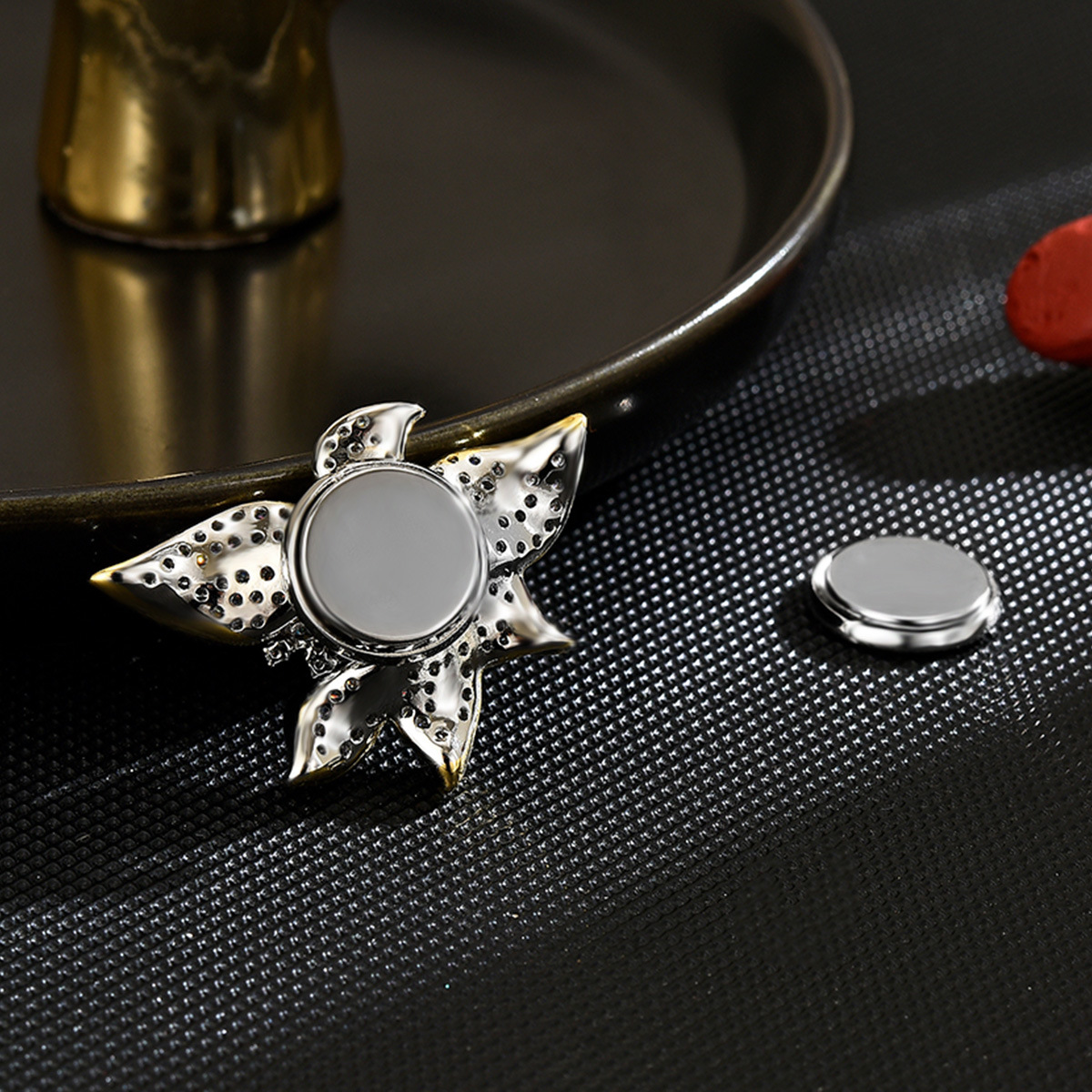 Luxuriöse Magnetische Sternblumen Brosche Für Damen Glitzernd_voghion.com