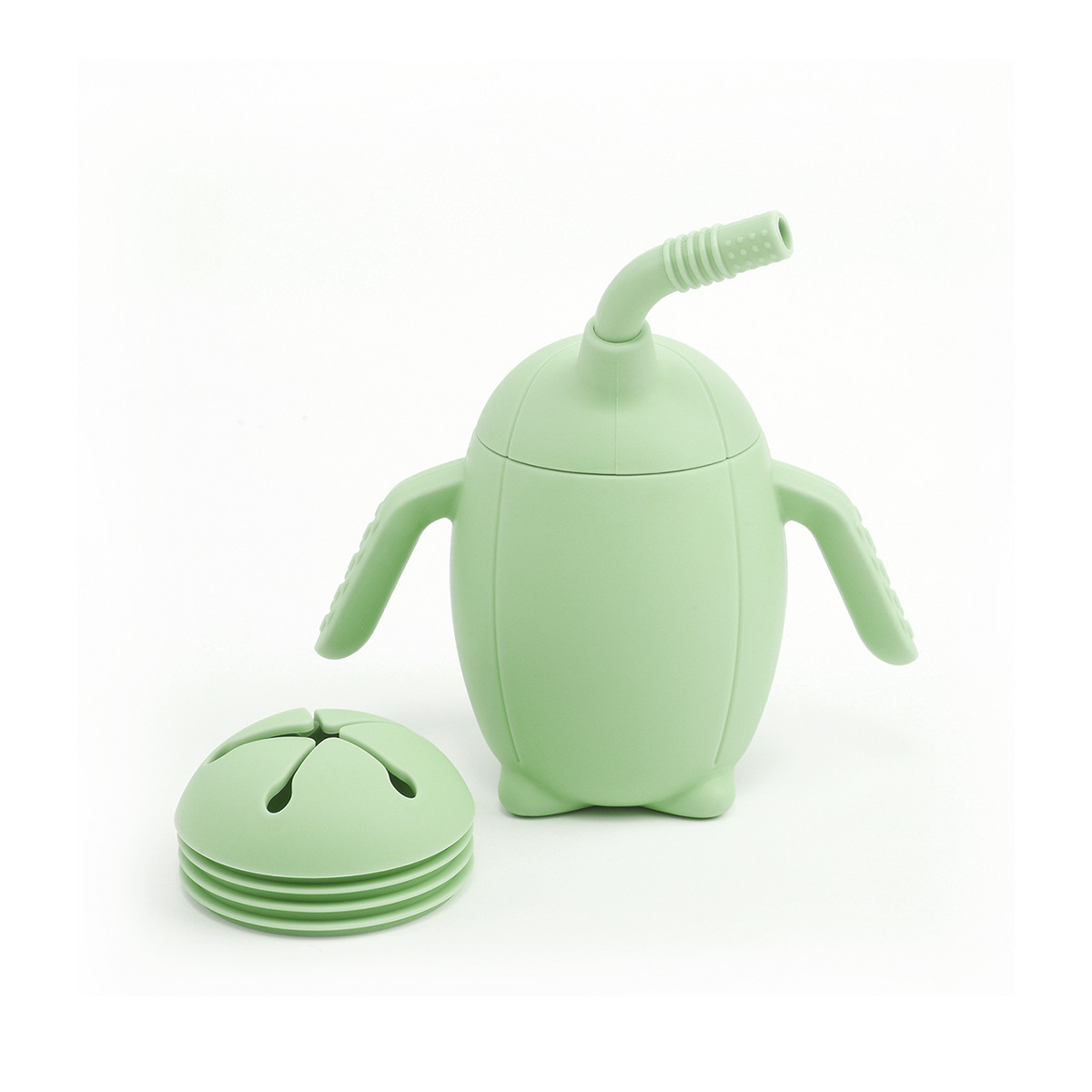 Aprender a beber tazas bebés de agua de 6 meses bebés bebés bebés tazas de leche pingüinos bocadillos tazas de paja tazas de agua transfronterizas