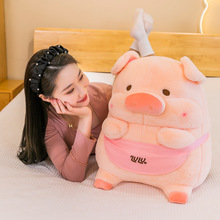 lulu猪猪玩偶毛绒露露猪公仔超软可爱摆件睡觉闺蜜生日礼毛绒玩具