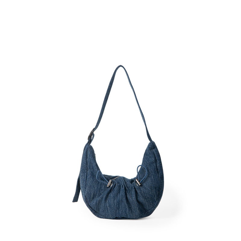 Bolsa de diseño de nicho Klein azul Denim bolsa de hombro de primavera y verano nueva bolsa de las axilas de alto sentido todo-fósforo bolso