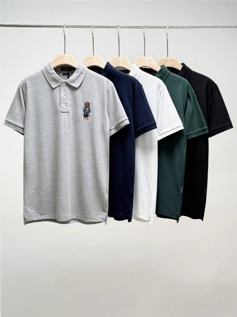 Foreign Trade Paul Rl Ralph Lauren Classic Polo Shirt Embroidered Lapel Men's New Style Affordable European Goods Cross-Border Short-Sleeve