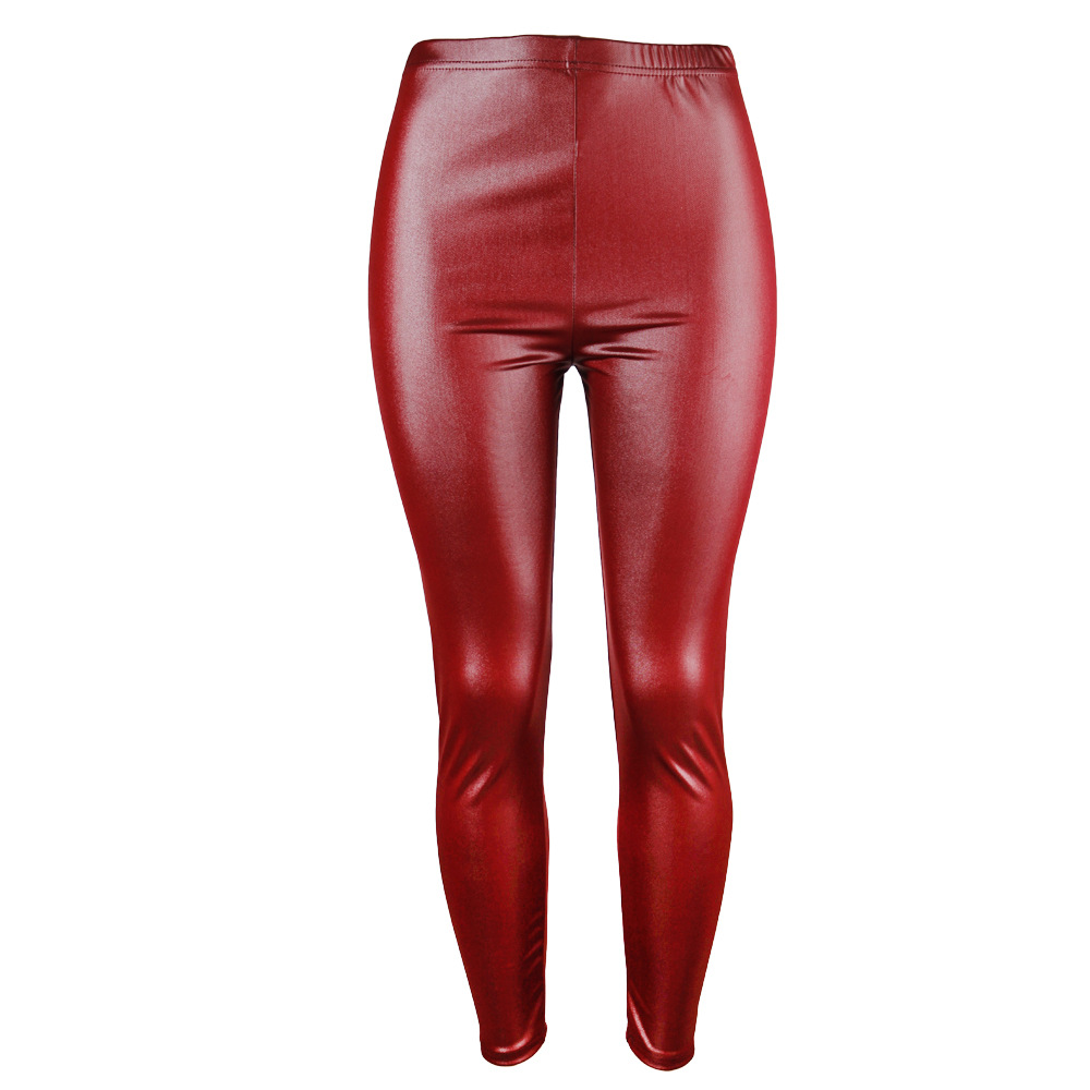 new leather thin large stretch leggings NSQY63655