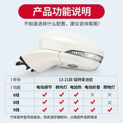 Suitable for 13-21 Mondeo Rear mirror/rearview mirror assembly