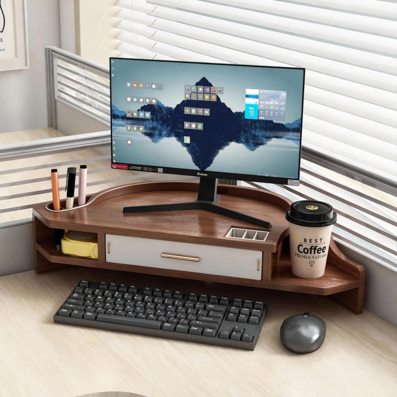 Computer Stand for Home Use, Laptop Storage Rack, Student Dormitory Gaming Laptop Holder, Desktop Computer Height Riser