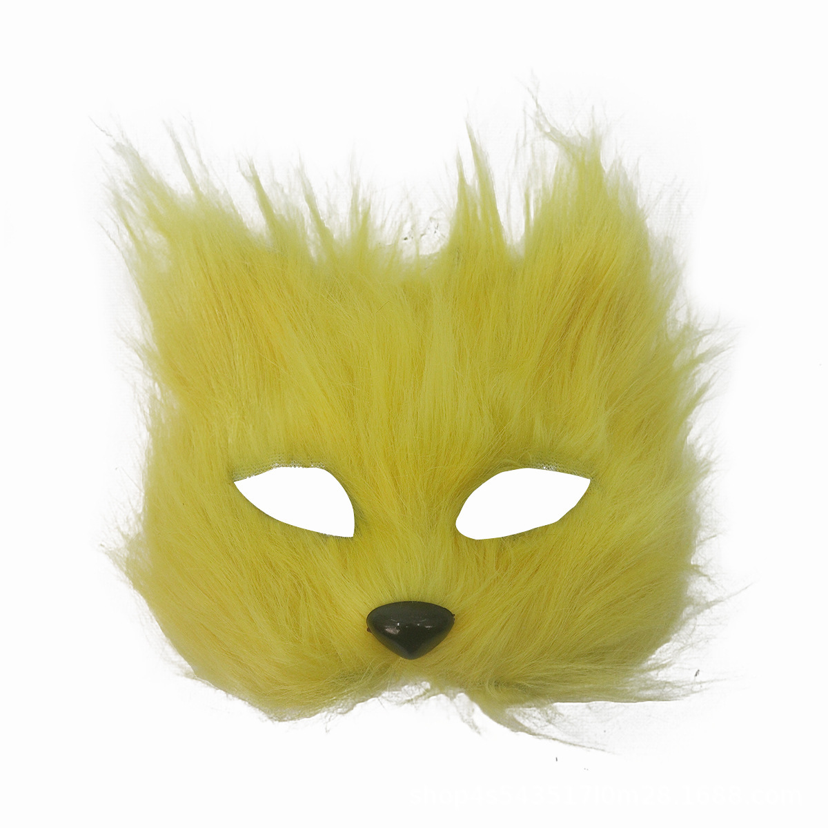 Halloween nueva máscara de gato de fuego transfronterizo props de baile de maquillaje cosplay peluche zorro mitad de cara máscara