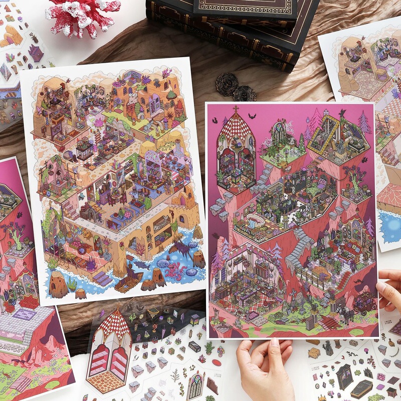 Infeel.Me Large-Scale Scenery Stickers with High Difficulty Level: My Little House 39Th Edition Miniature Scene Stress-Relief Toy Infeel.Me Large-Scale Scenery Stickers with High Difficulty Level: My Little House 39Th Edition Miniature Scene Stress-Relief Toy