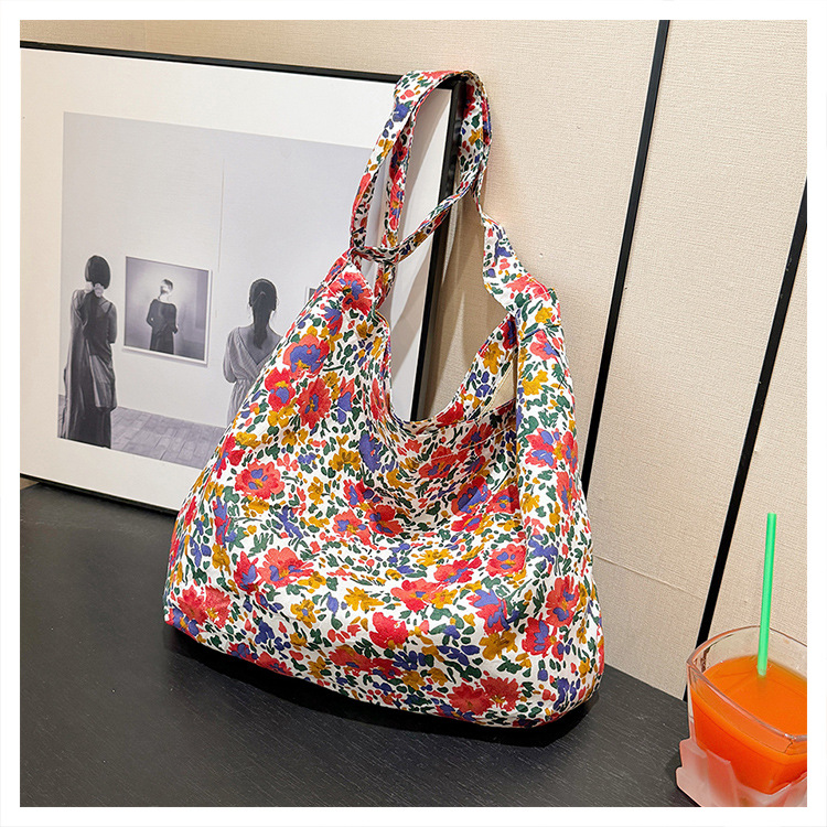 Hanfeng Fashion Große Kapazität Handtasche Schulter Freizeit Shopping Frische Fragmentierte Blume Einkaufstasche, Luxus Unterarm Tasche_voghion.com