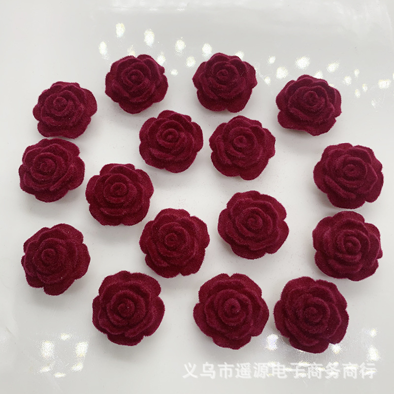 Demi-season retro burgundy beads