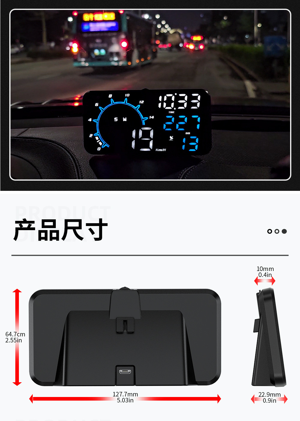 Hd Smart Car Display Gps Car Universal Projector Spot Instrument Hud Head-Up Display G11