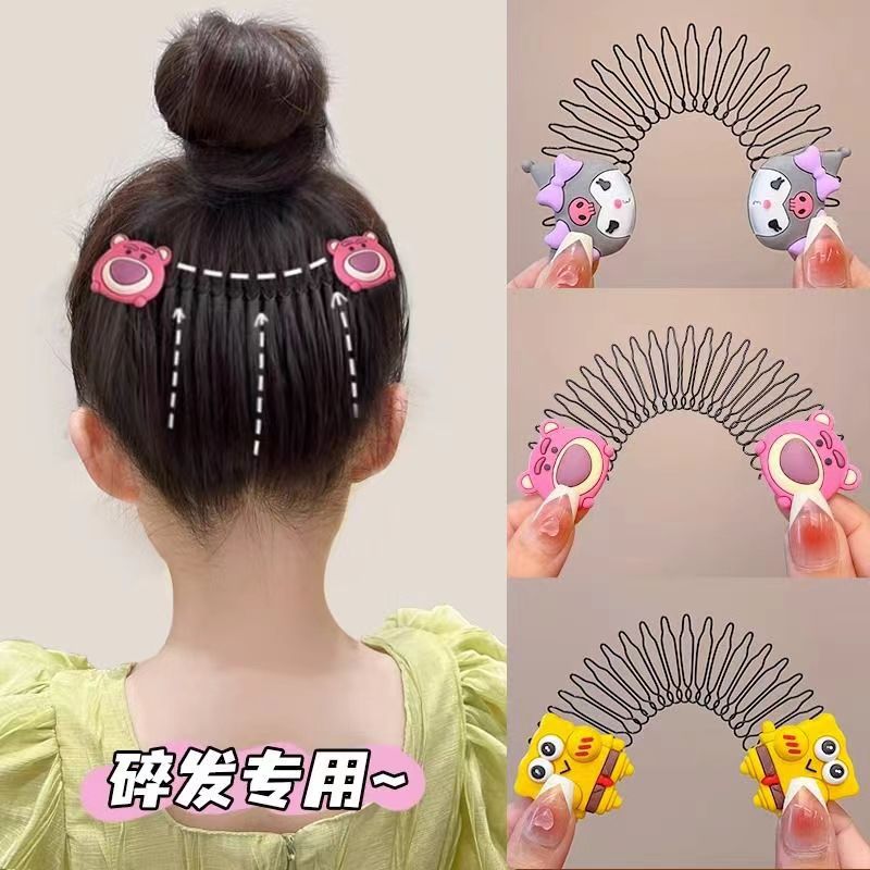 Peine para el cabello roto para niños Peine para el cabello de la horquilla de dibujos animados Arteproyectos para el cabello Lindo accesorio para el cabello femenino Peine invisible para la parte posterior de la cabeza