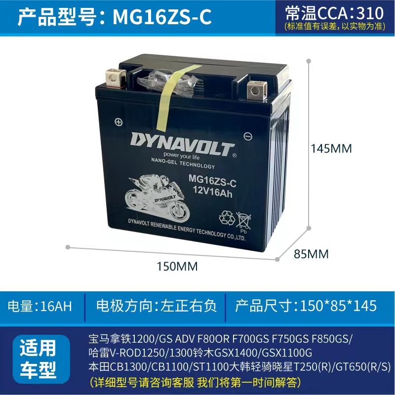 Batería de motocicleta de león para brisa de primavera Benelli Harley BMW 125 pedal hawk Kawasaki 12V batería