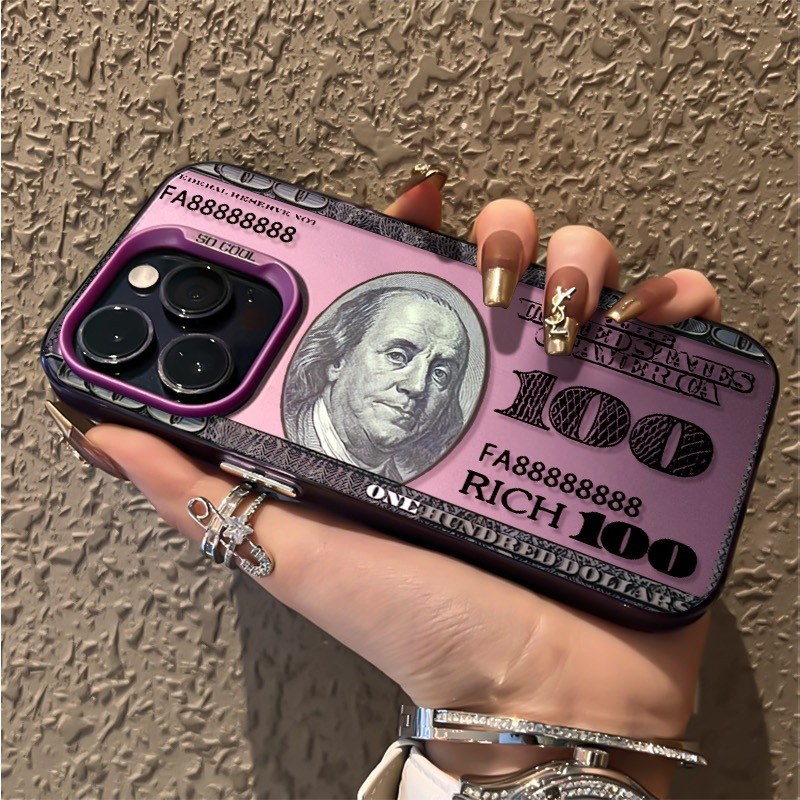 40g Weight iPhone Applicable Brands Phone Cases Classification PC Material Dollars Pattern Retro Style PC Dollars Retro Phone Cases Phone Accessories 9