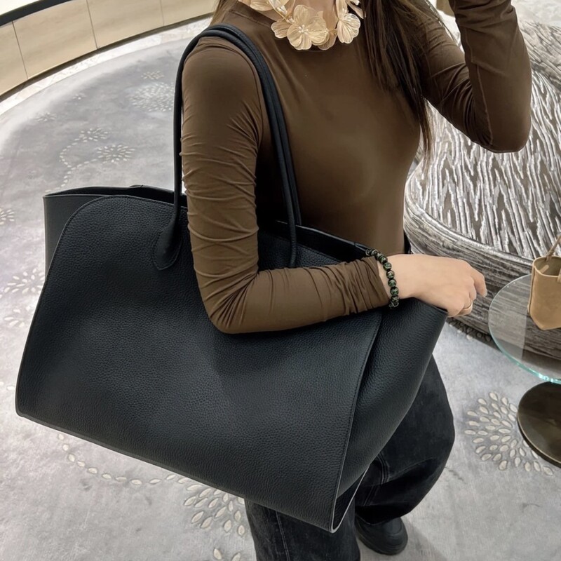Kendall Jenner's Same Style Marl* Extra Large Capacity Tote Bag Commuter Bag Large Bag Armpit Long Handle Tote Bag Shoulder Bag