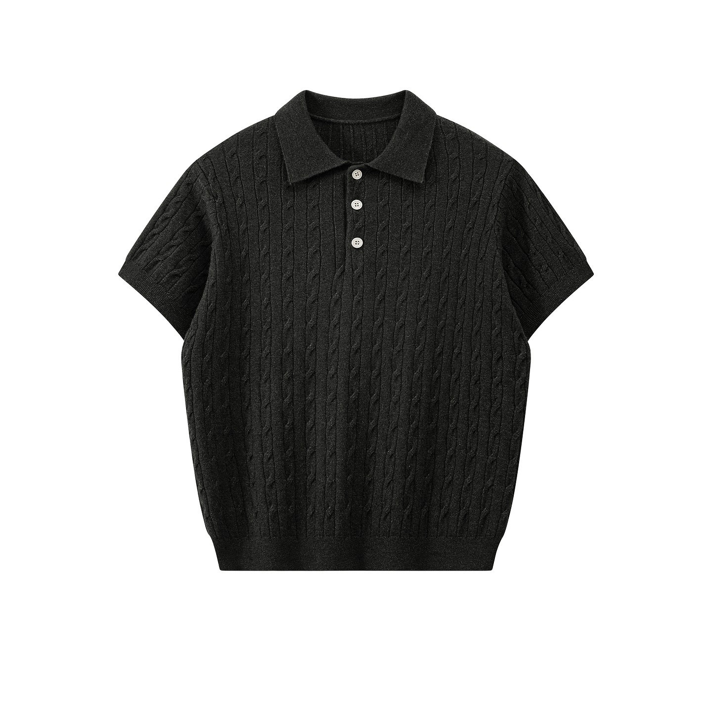 Camisas de polo de cuello gaviota camisa de manga corta hombre tejido camiseta de textura de flores de verano fábrica transfronteriza al por mayor image 8