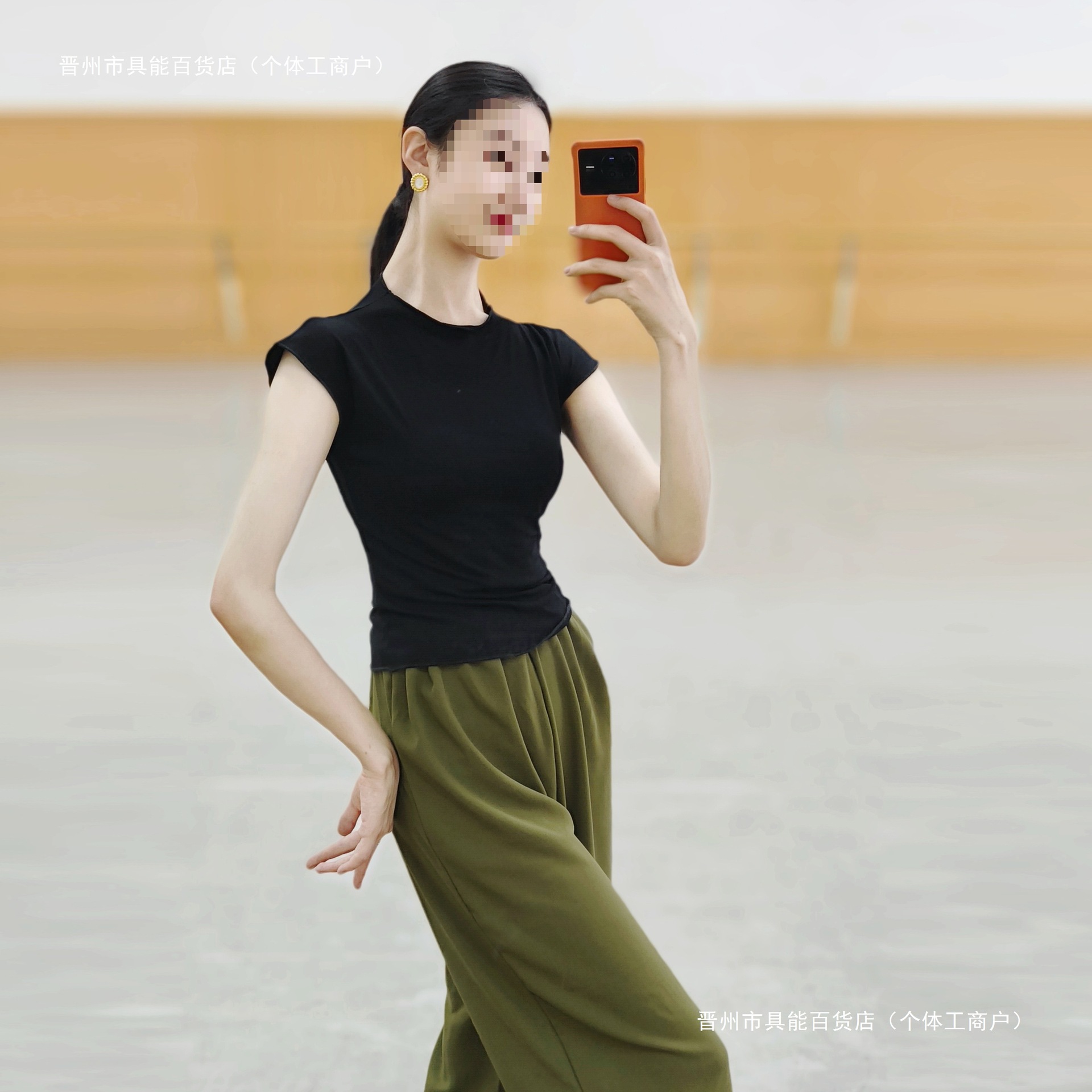 Modern Dance Tops, Professional Dance Practice Clothes, New Chinese Dance Short-Sleeved Body Training Clothes, Women's Classical Dance Clothes