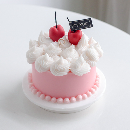 Meimuer 4-inch round cake scented candle DIY Western pastry baking imitation dessert candle making silicone mold