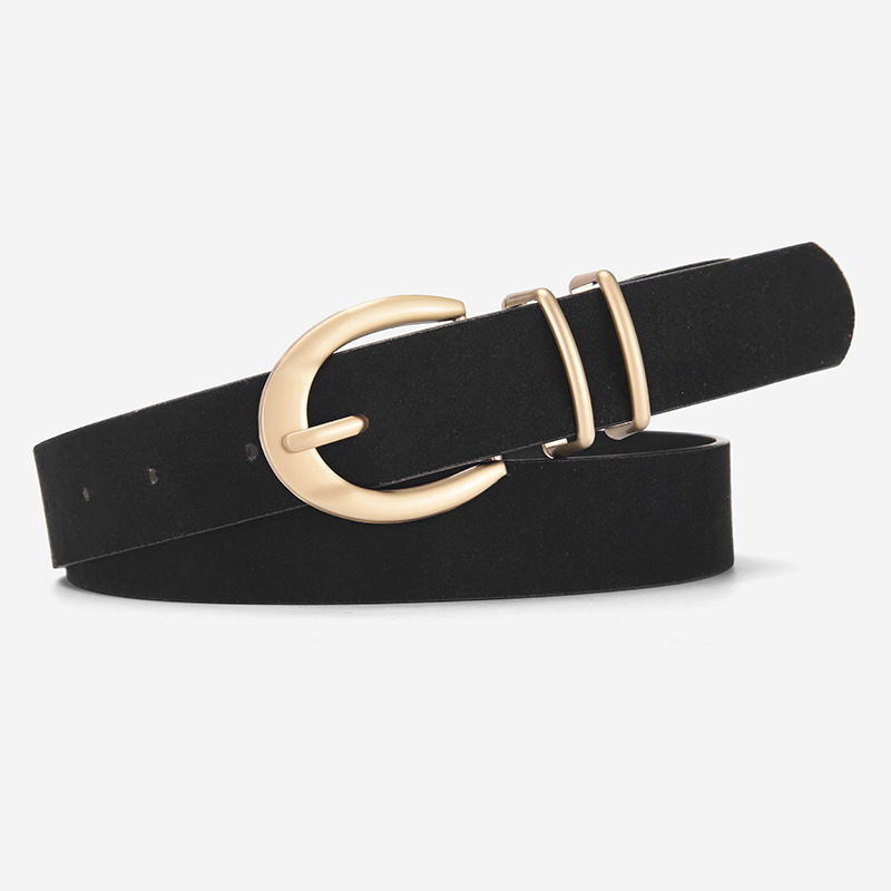Cinturón Liso para Jeans de Mujer de PU con Hebilla de Aguja para Uso Casual image 6