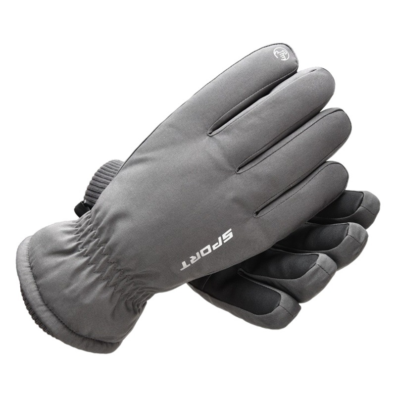 Guantes de esquí de invierno impermeables para hombres a prueba de frío forrados de lana engrosados deportes al aire libre cálido invierno guantes de pantalla táctil