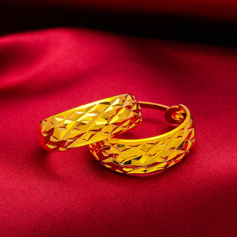 Thickened pineapple flower earrings