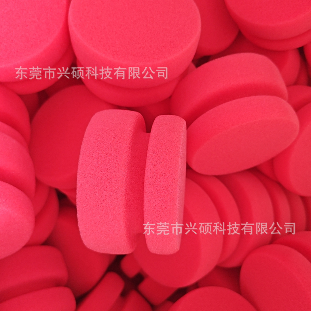 厂家异形海绵定做海绵头话筒套高密软弹印章形海绵擦海绵圆盘
