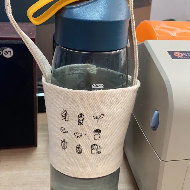 厂家直供奶茶杯套手提隔热杯套饮料咖啡打包袋便携棉布帆布杯套|undefined