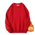 Autumn Winter Fleece - Bright Red - Fleece Lined