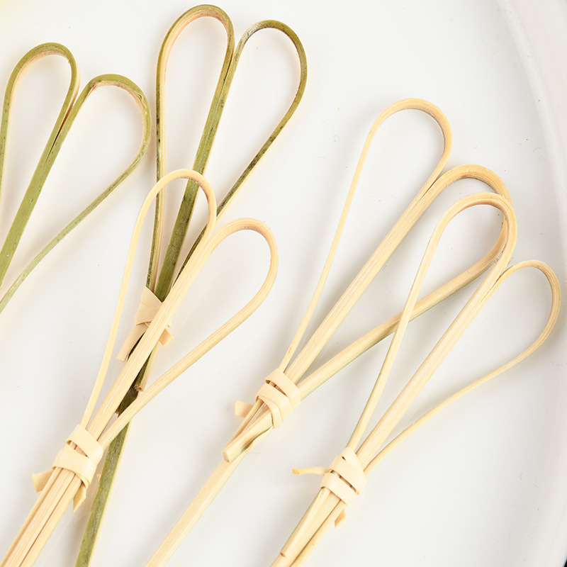 Patrón de fruta bambú al por mayor desechable horquilla de fruta bambú de grado alimenticio productos de bambú de bambú ecológico