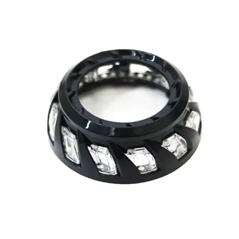 Ángel ojo diafragma espiral vórtice delantero LED para lente de doble luz de automóvil y motocicleta