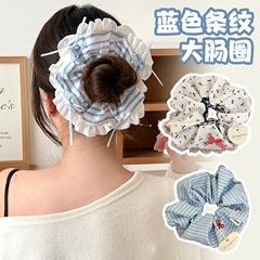 クリエイティブバレエレトロスタイルリボンストライプヘアゴム甘い女の子ポニーテールヘアロープ学生ヘアアクセサリー卸売