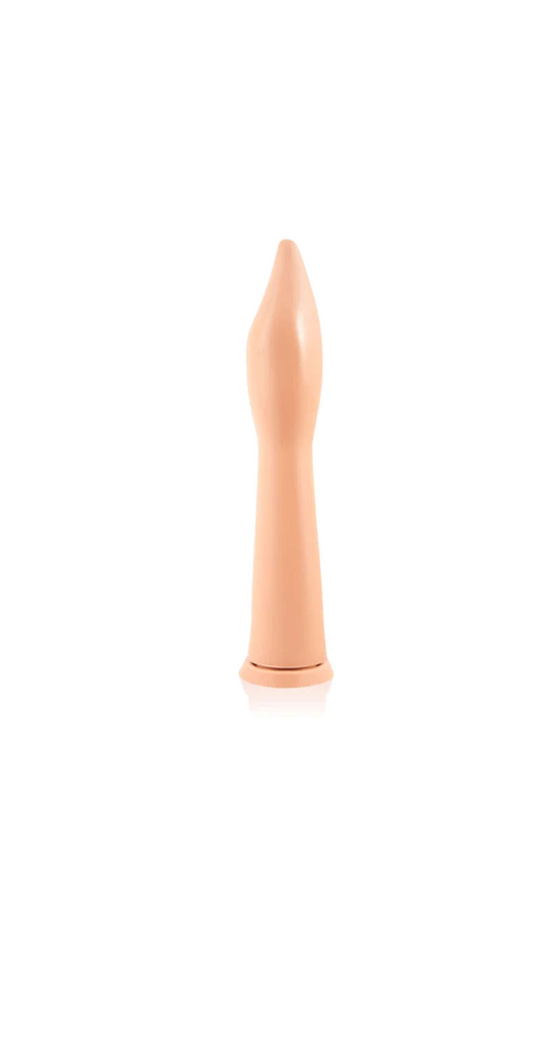 Extra-Large PVC Anal Plug Dildo, 37.5 cm Black-Brown, Suction-Friendly Base — detail image 6