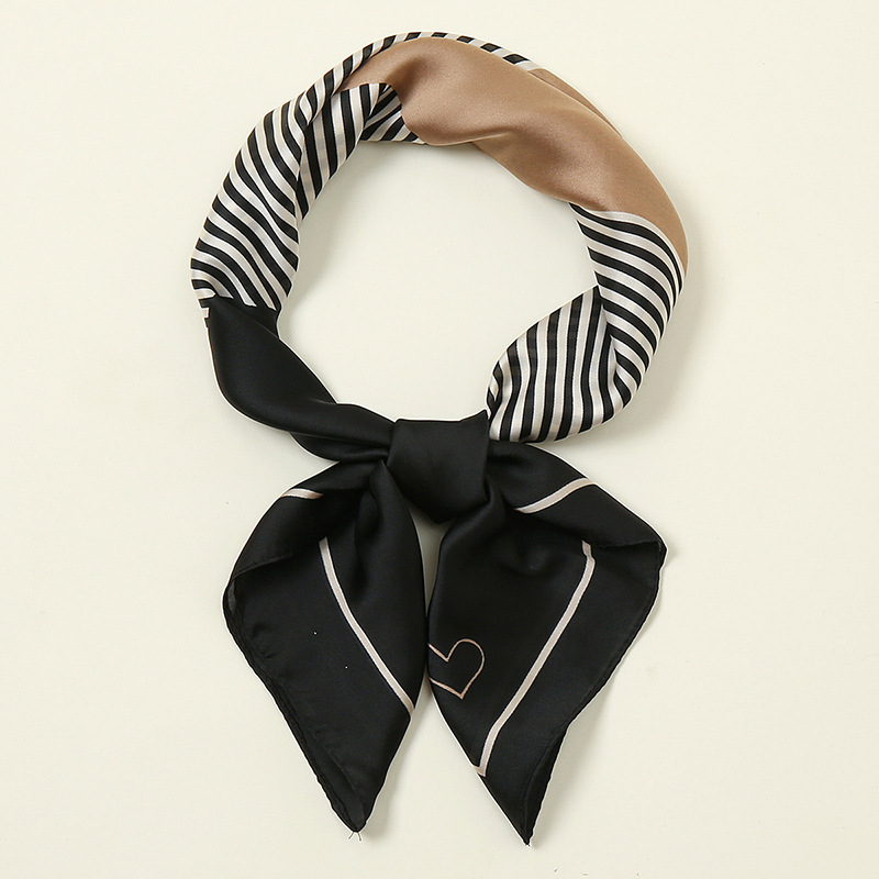 Women's Simple Style Classic Style Color Block Polyester Printing Silk Scarf display picture 2