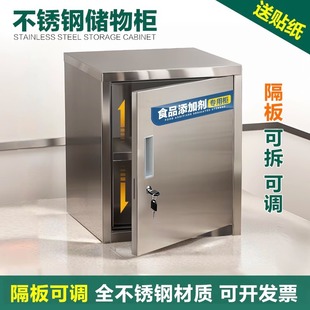 Stainless Steel Sample Retention Cabinet, Special Cabinet for Food Additives, Desk File Cabinet, Storage Cabinet, Double Lock Storage Cabinet, Small Low Cabinet