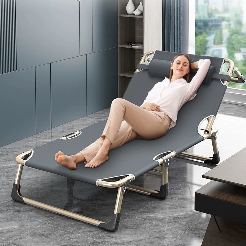 Раскладная кровать, односпальная кровать для дома, кровать для отдыха для взрослых, раскладное кресло, складная простая кровать для офиса, для кемпинга