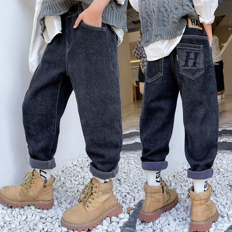 Elastic jeans for boys