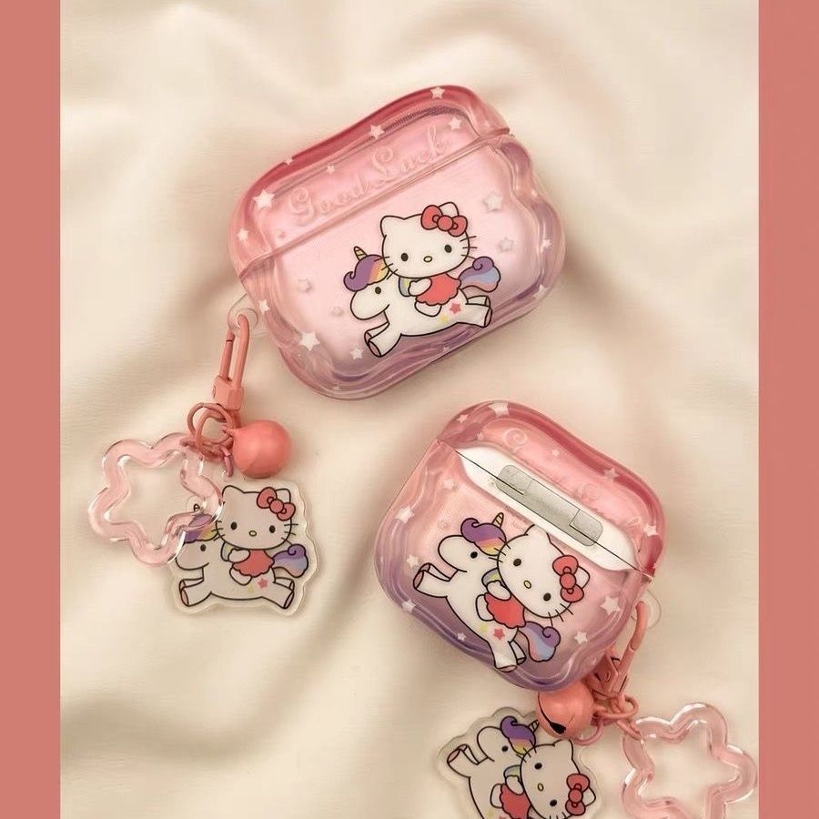 unicornio kitty para airpods 4 generación 5 generación estuche de auriculares airpodspro3 estuche de protección bluetooth Apple