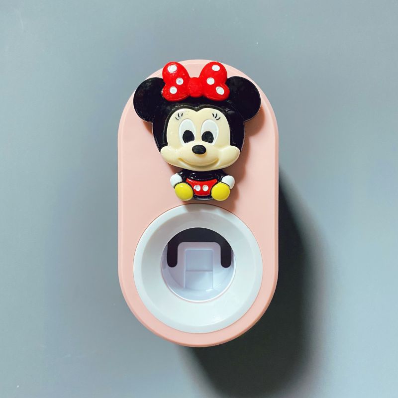 Automático de pasta de dientes exprimidor de dibujos animados de los niños lindo Punch-libre almacenamiento rack clip de pasta de dientes exprimidor diario diverso suministro