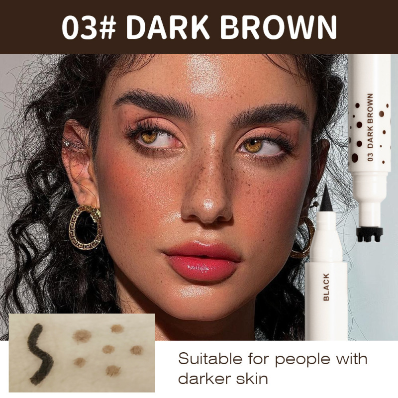 kissbeauty跨境新品防水自然仿真雀斑眼线笔防汗速干彩妆工厂批发|undefined