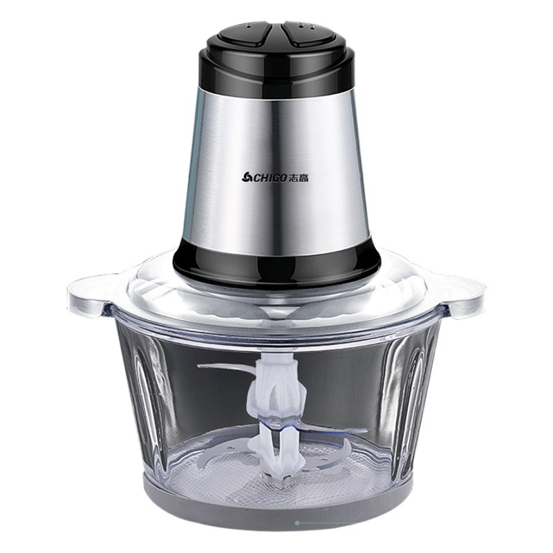 Picadora de carne Zhigao para uso doméstico, picadora de carne eléctrica multifuncional de 1.8L, mezcladora para relleno de dumplings, picadora de carne, picadora de carne al por mayor.