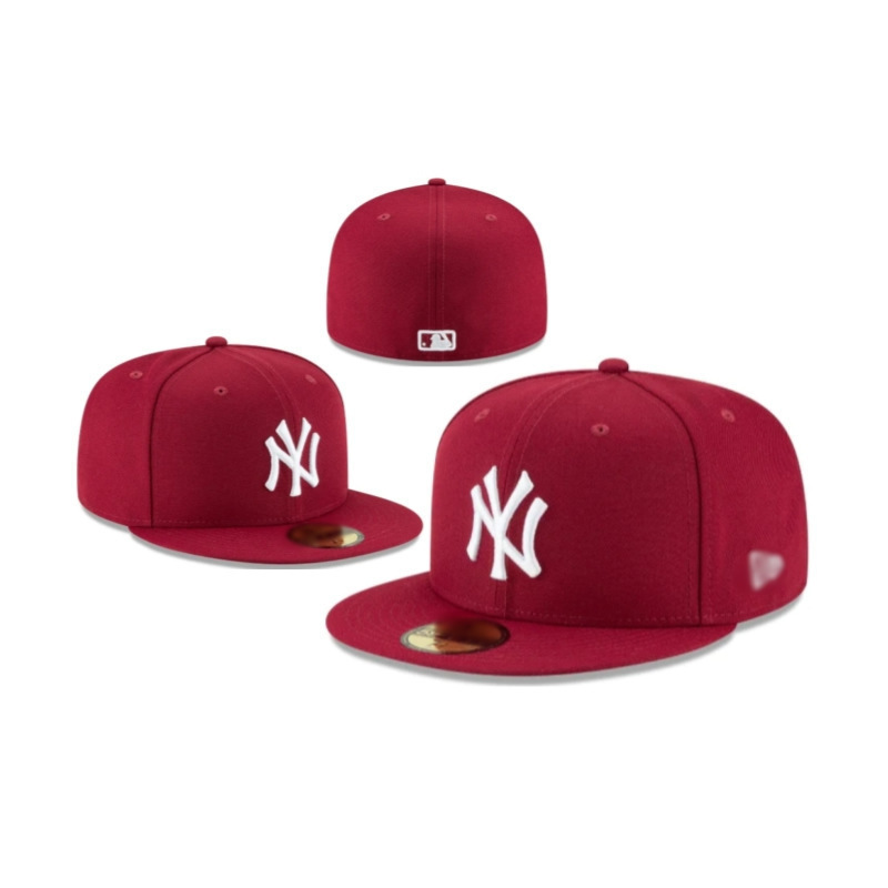 外贸MLB 经典款棒球平檐帽美式体育联盟闭合帽时尚尺寸平沿帽跨境|undefined