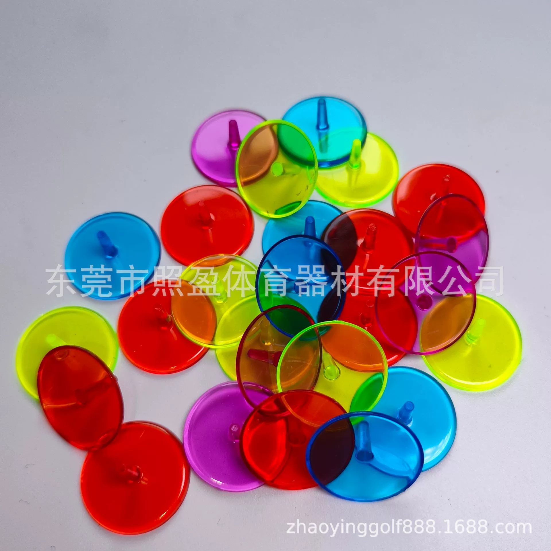 Производители поставляют Гольф пластиковая Марка Прозрачный мяч Марка мяч для гольфа позиция Марк 24 мм