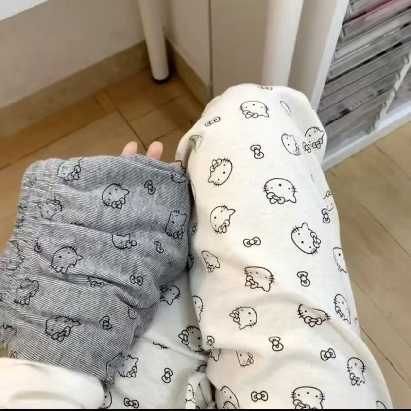 KT 고양이 찹쌀바지 - 연회색